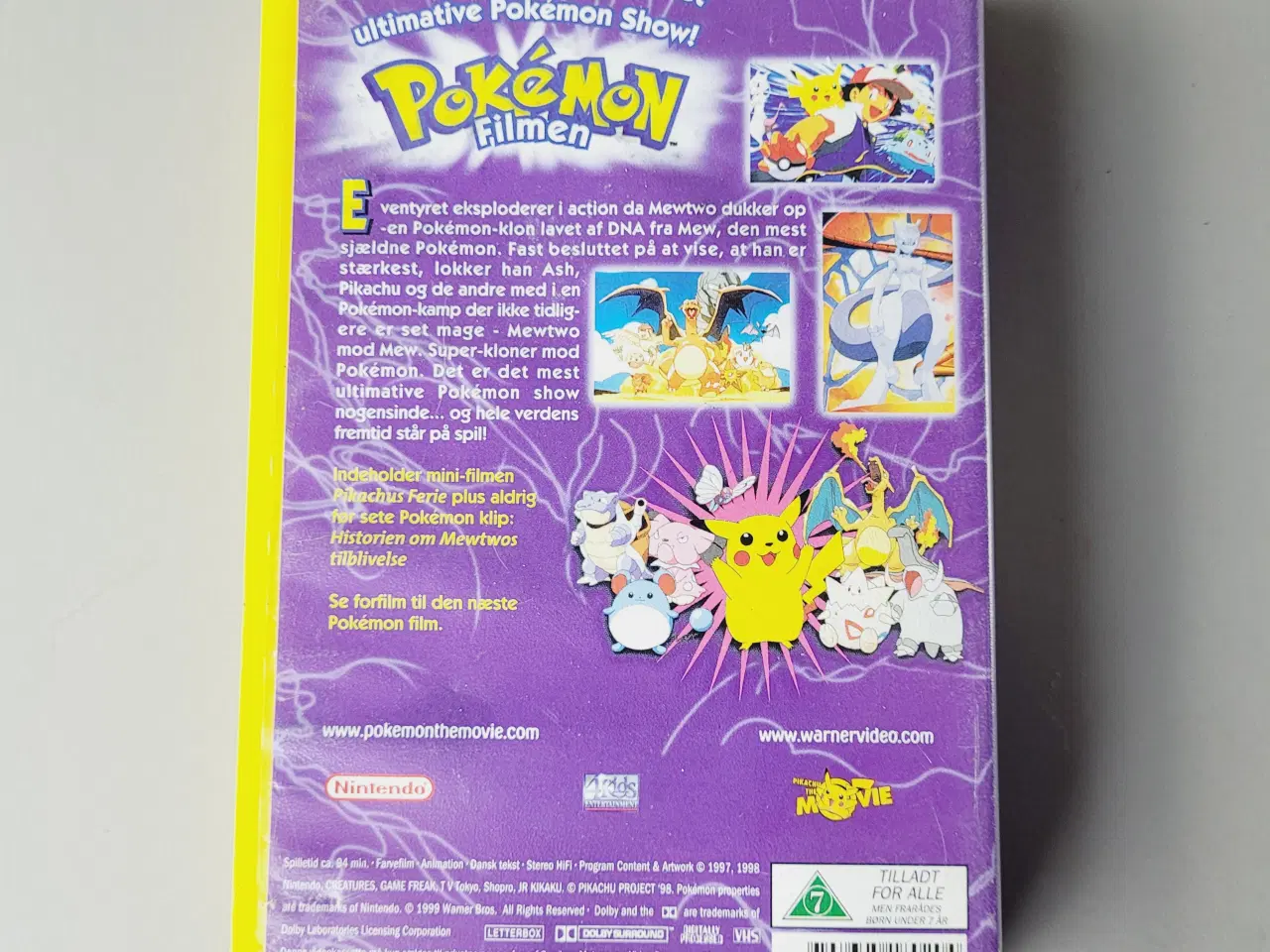 Billede 2 - ⭐️: Pokémon Filmen: Mewtwo mod Mew (VHS) – Dansk t