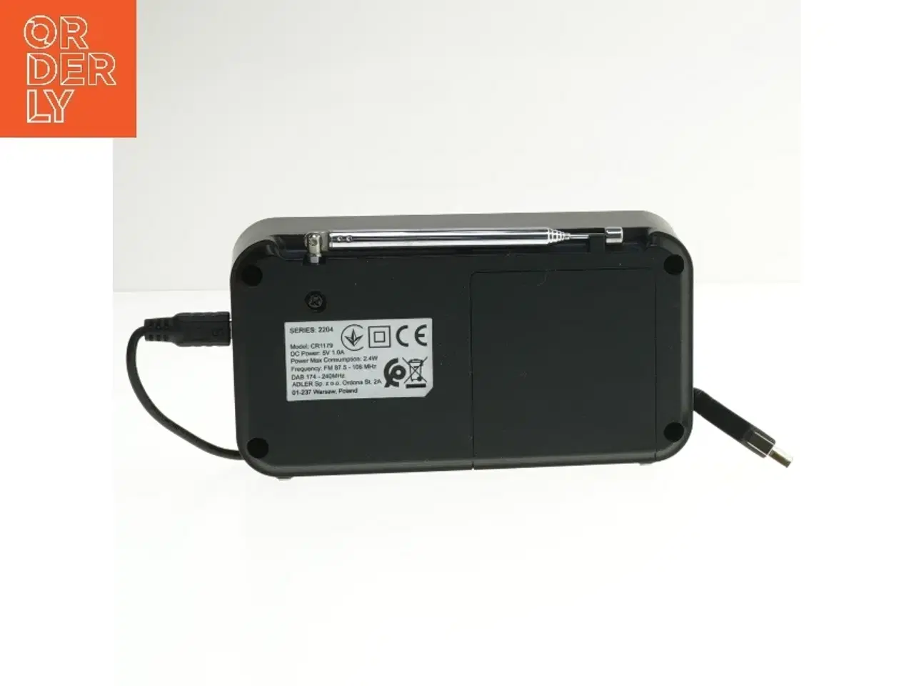 Billede 2 - Bærbar DAB+/FM Radio fra Camry (str. 15x8x4 cm)