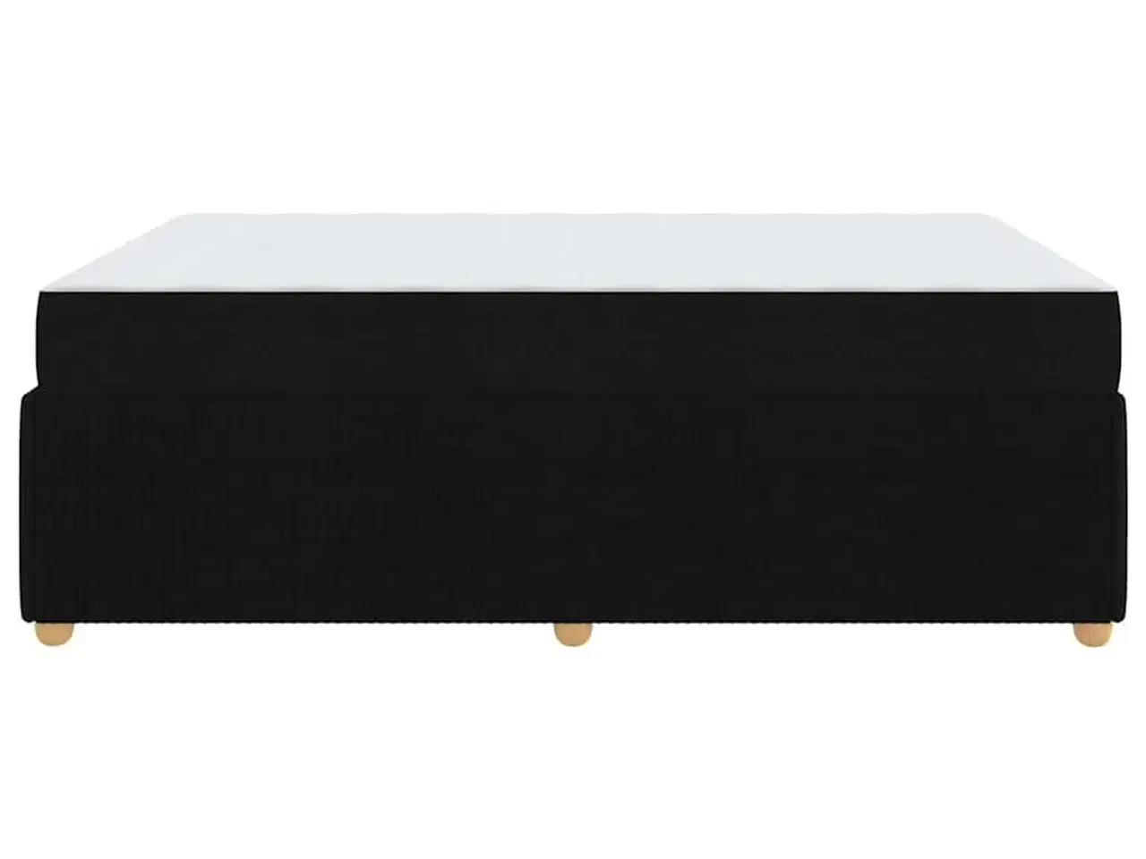 Billede 8 - Sengestel med madras Sort 140 x 200 cm Stof