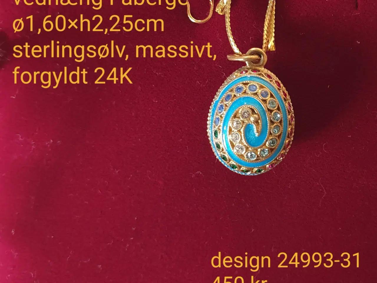 Billede 14 - Vedhæng i sterlingsølv 925 i Fabergé stil