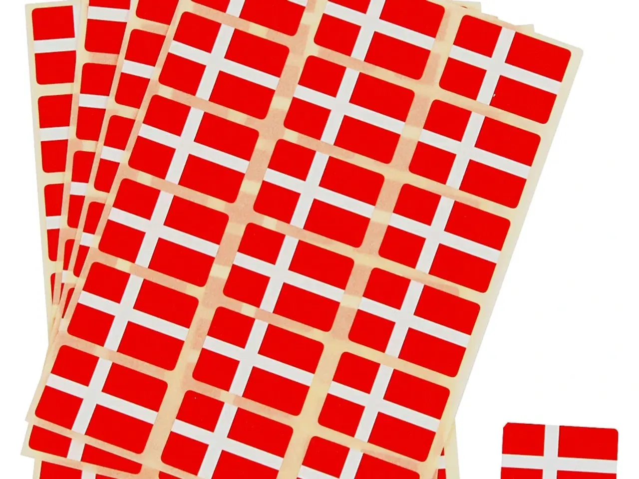 Billede 1 - Selvklæbende flag 15x22 mm - 72 stk. til mærkning