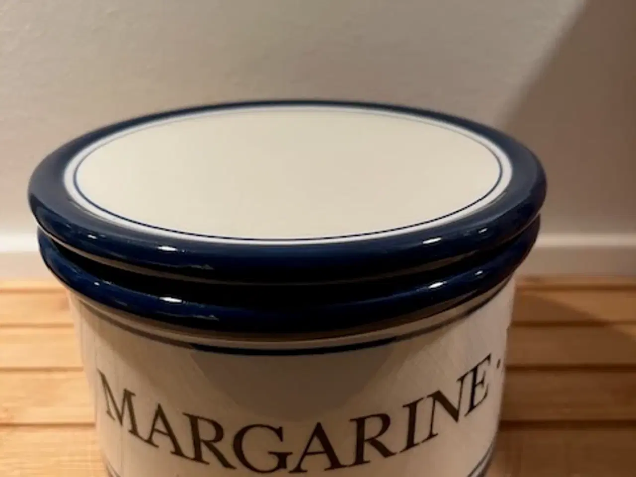 Billede 1 - Smuk Vintage Knabstrup Margarine-krukke m/krakelé