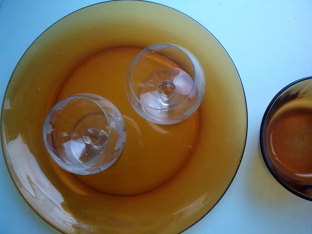 Billede 10 - Orange dekor tallerken 6 T festligt nytår