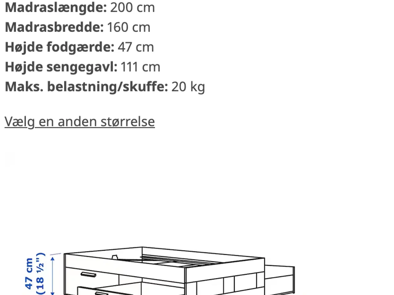 Billede 8 - Dobbelt seng med opbevaring + boxmadras