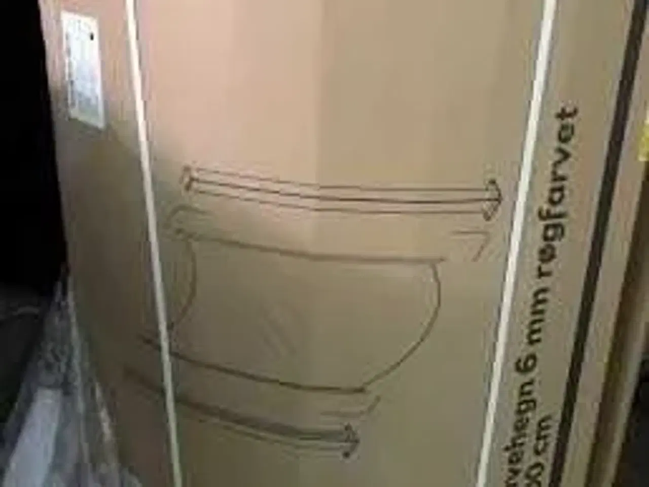 Billede 2 - 2 stk Buede Nordic Glashavehegn Røgfarvet 93x100 cm