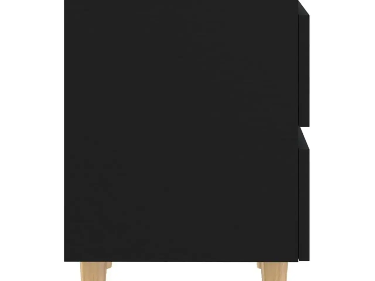 Billede 6 - Sengeskabe med ben i massivt fyrretræ 2 stk. 40x35x50 cm sort
