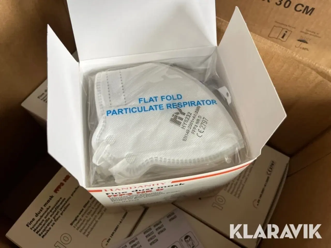 Billede 3 - Støv masker Handanhy FFP3 NR D 3 kasser af 12 æsker