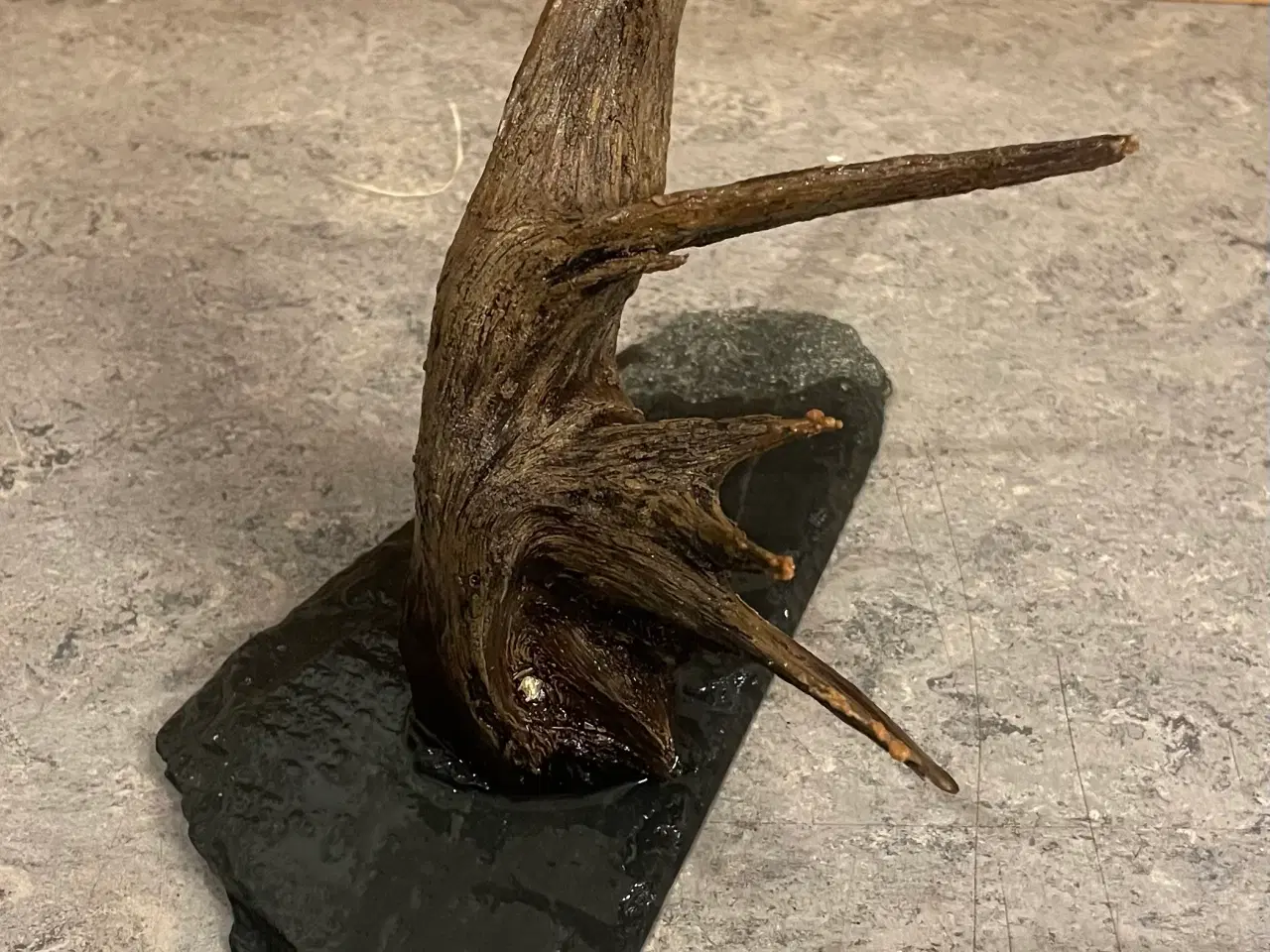 Billede 2 - Dekorationsrod på skifersten til akvarium eller te