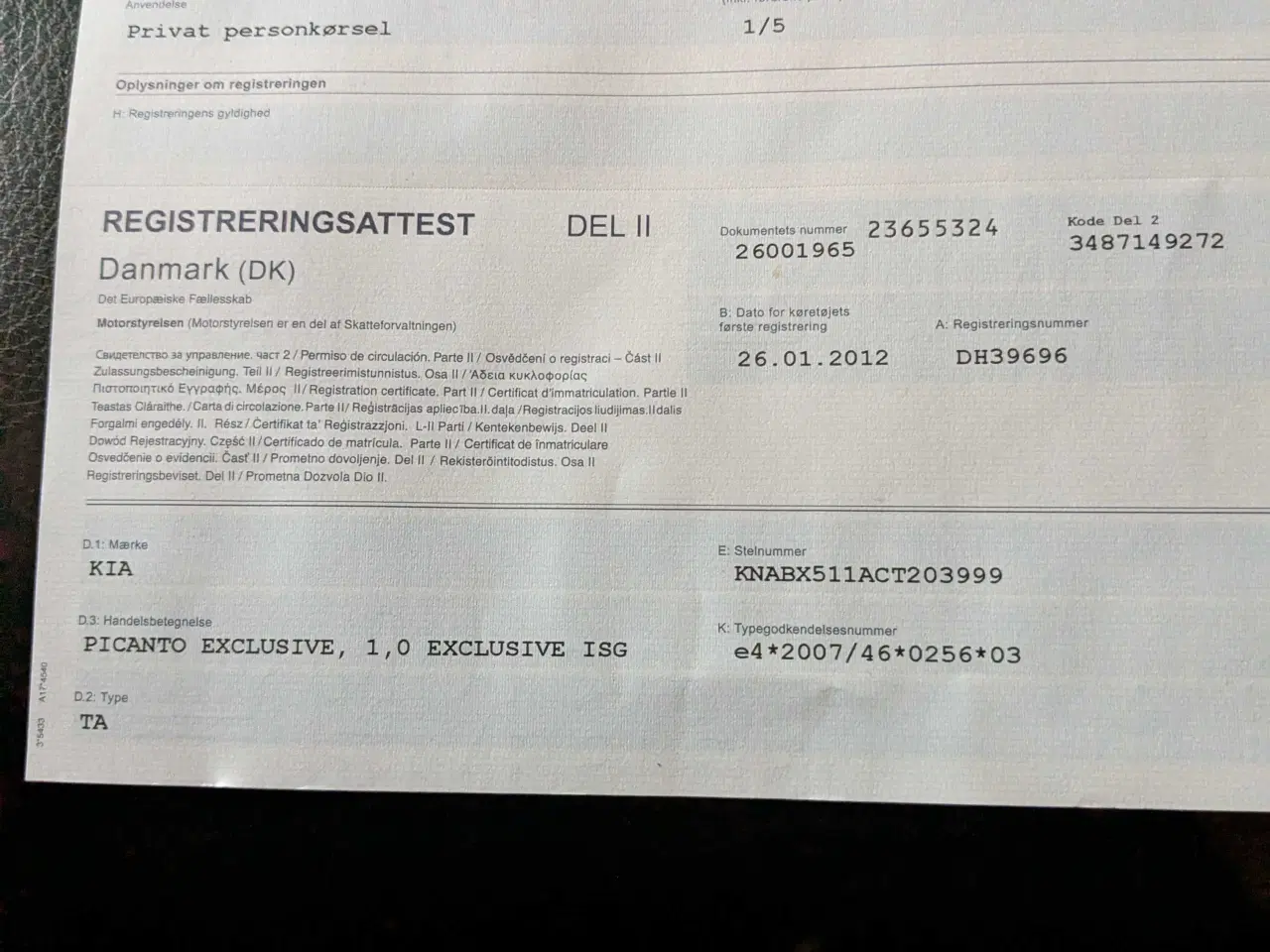 Billede 6 - Bil Picanto.