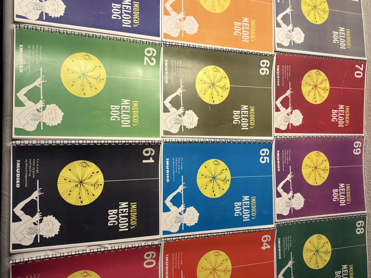 Billede 1 - Nodehæfter Imudigo,sangbogen 1&2 osv. 