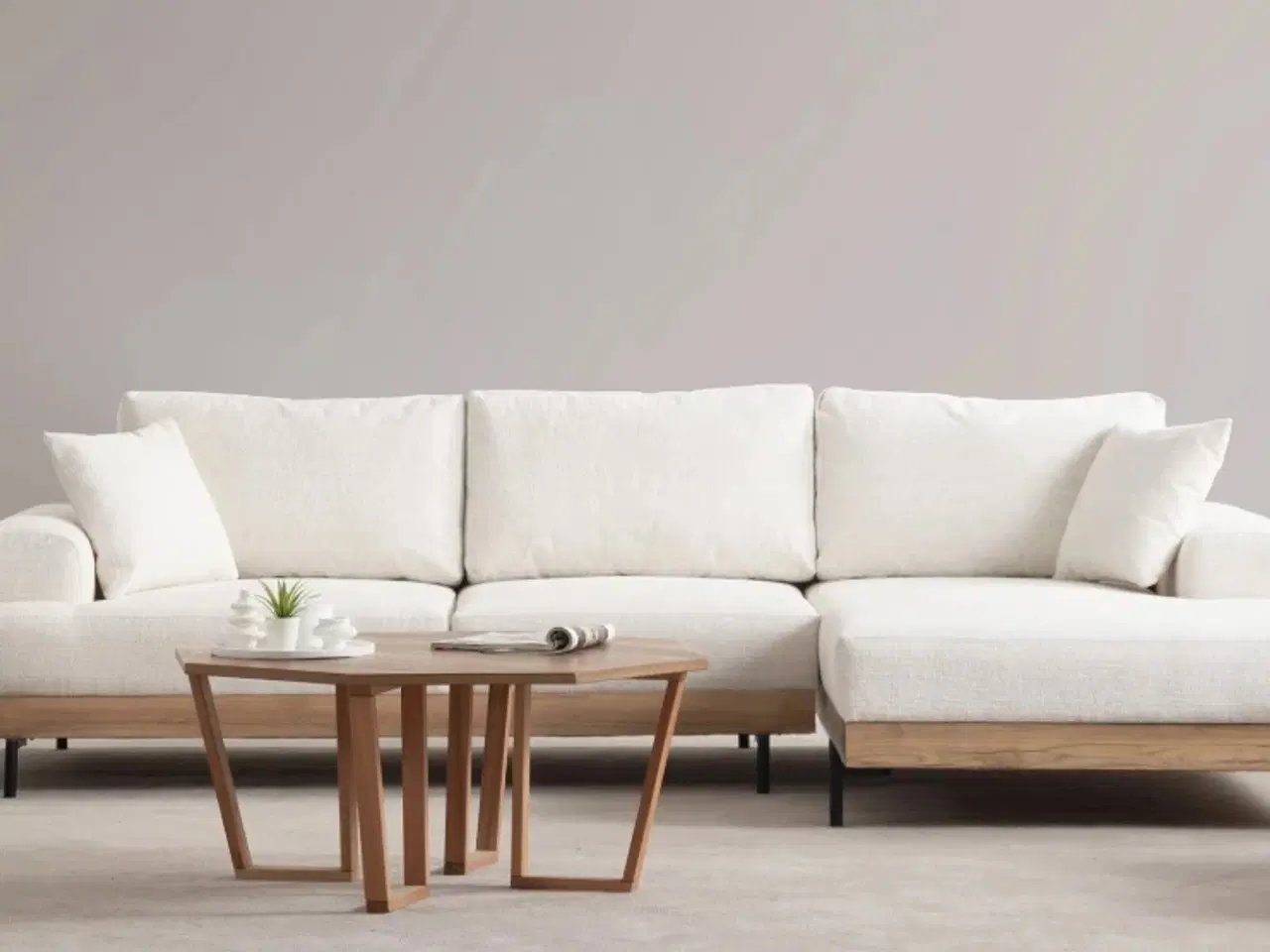 Billede 3 - Eksklusiv Håndlavet L-Sofa i Minimalistisk Design