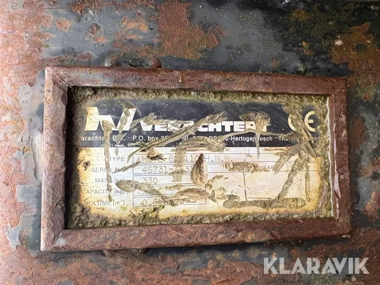 Billede 5 - Skovl til gravemaskine Verachtert 107 cm