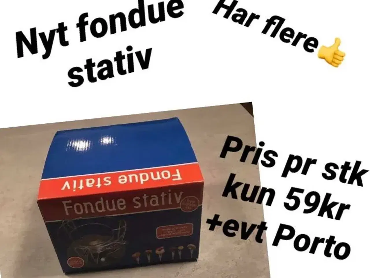 Billede 1 - Helt nyt fondue stativ