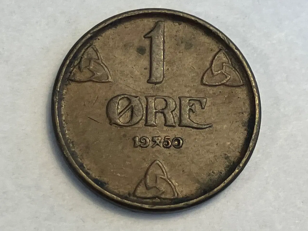 Billede 1 - 1 Øre 1950 Norge