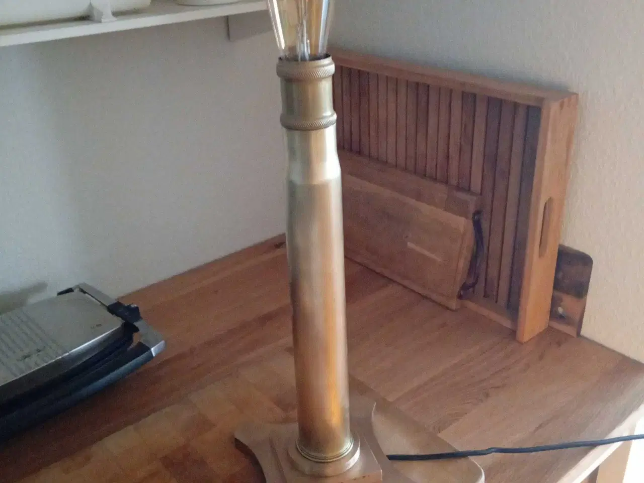 Billede 3 - Kæmpe patron hylster lavet til lampe