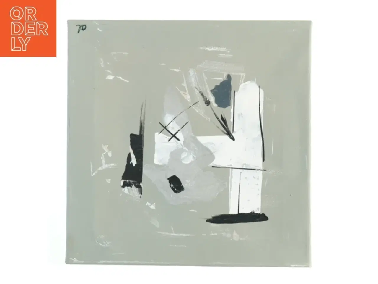 Billede 1 - Abstrakt maleri (str. 30 x 30 cm)