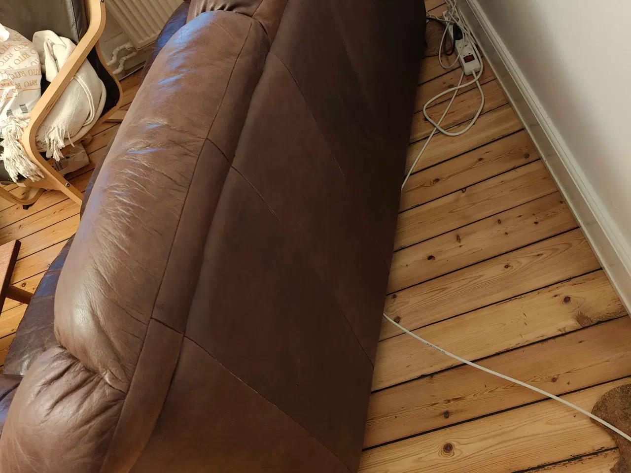 Billede 3 - Lædersofa 3 personer 