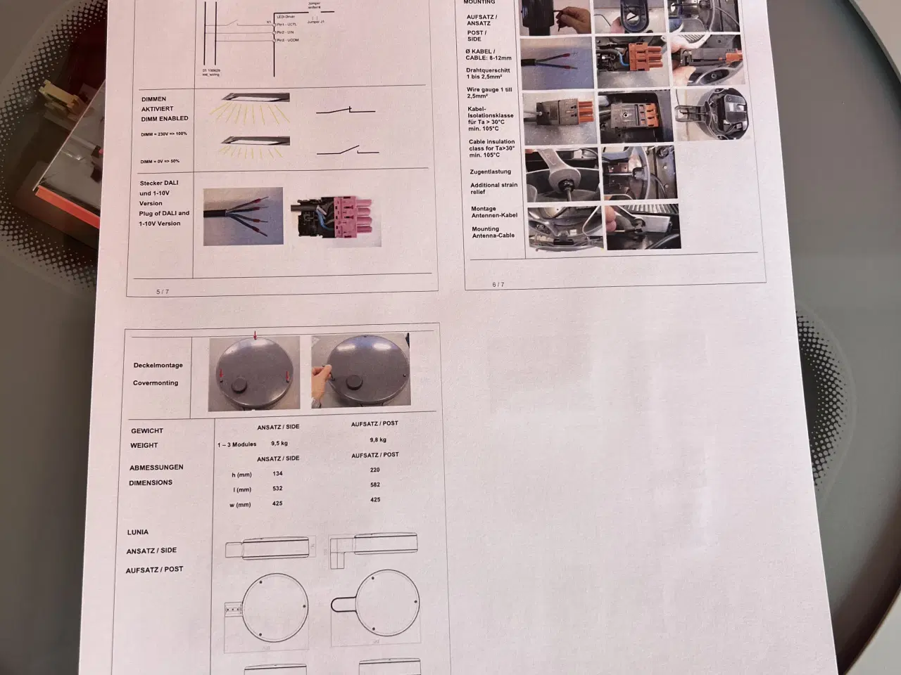 Billede 4 - Swarco Lunia 1 LED Post Lampe / Gadelampe 