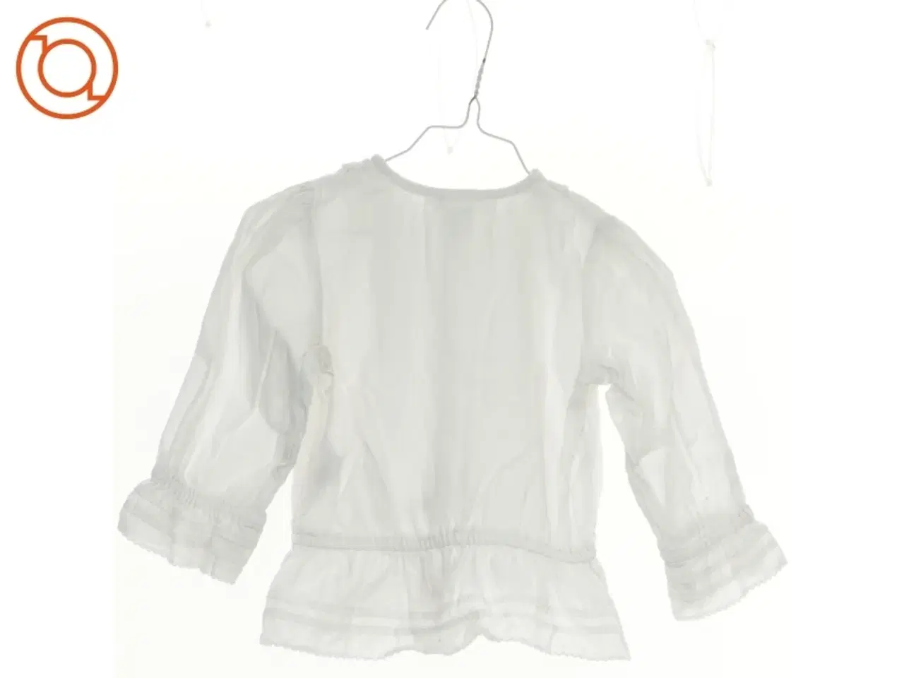 Billede 2 - Hippie-bluse med blonder, flæser og knapper, H&M (str. 80)