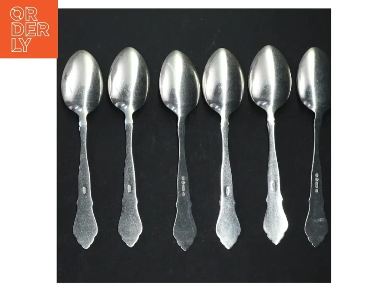 Billede 4 - 6 dessertskeer i 2-tårnet (str. 17 cm)