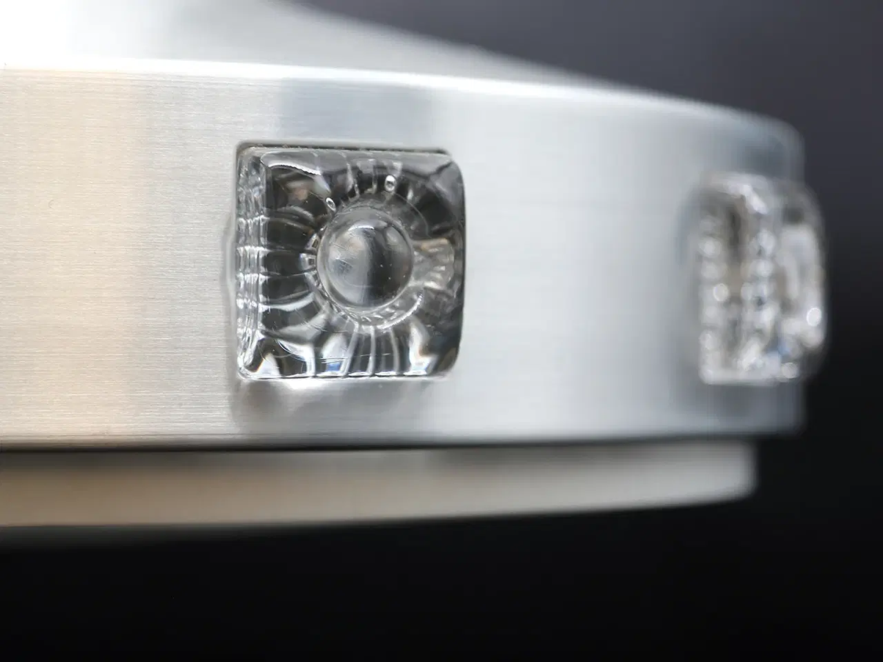 Billede 3 - Space age pendel i aluminium med glas, 1960–70