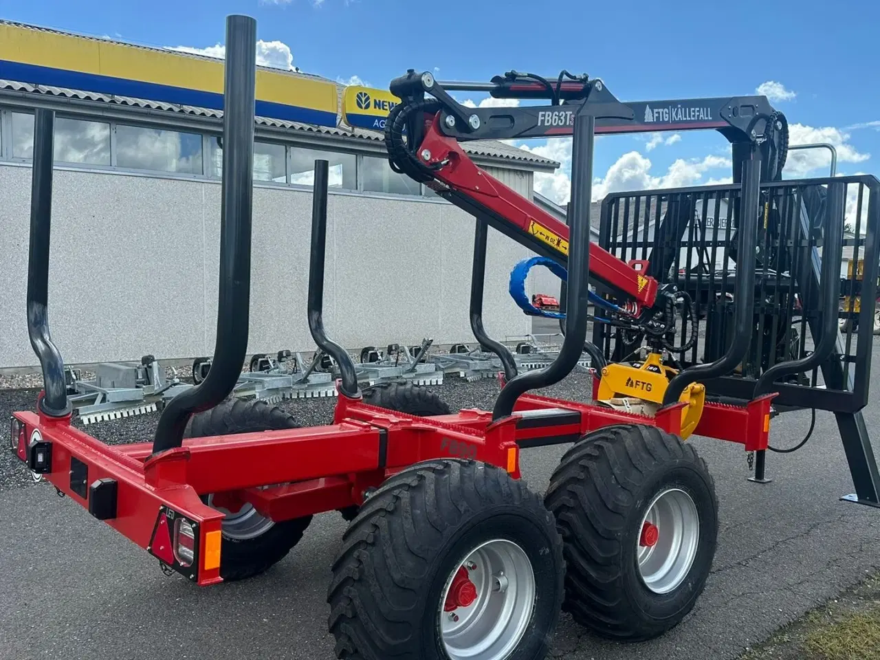 Billede 4 - FTG-Källefall FB90 / FB63Ts FTG FB90 skovvogn med 63m kran