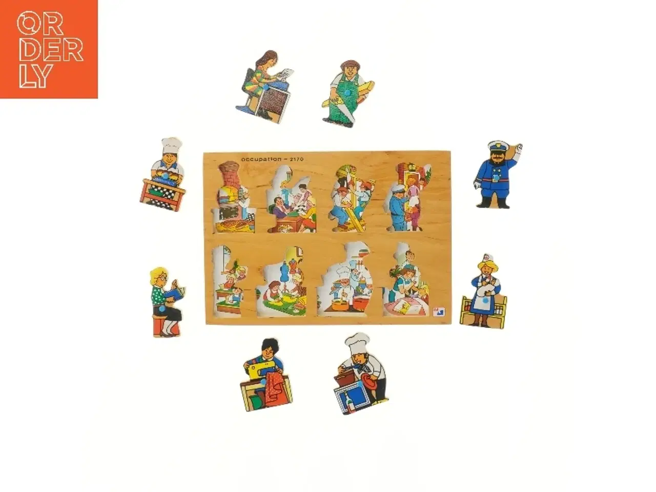 Billede 2 - Træpuslespil med erhvervsmotiv (str. 29,5x21 cm)