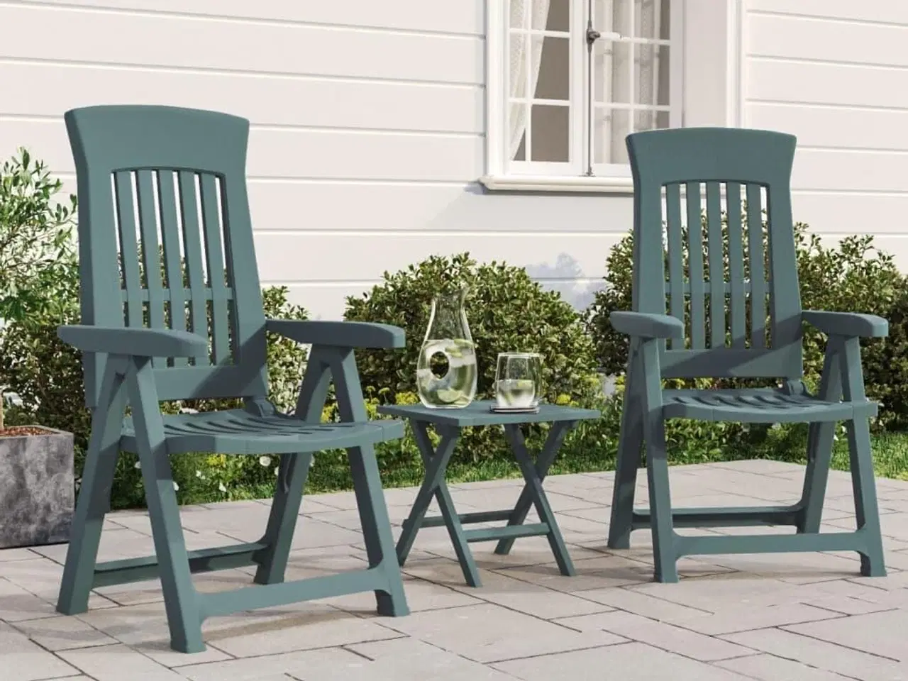 Billede 1 - Positionsstole 2 stk. PP grøn