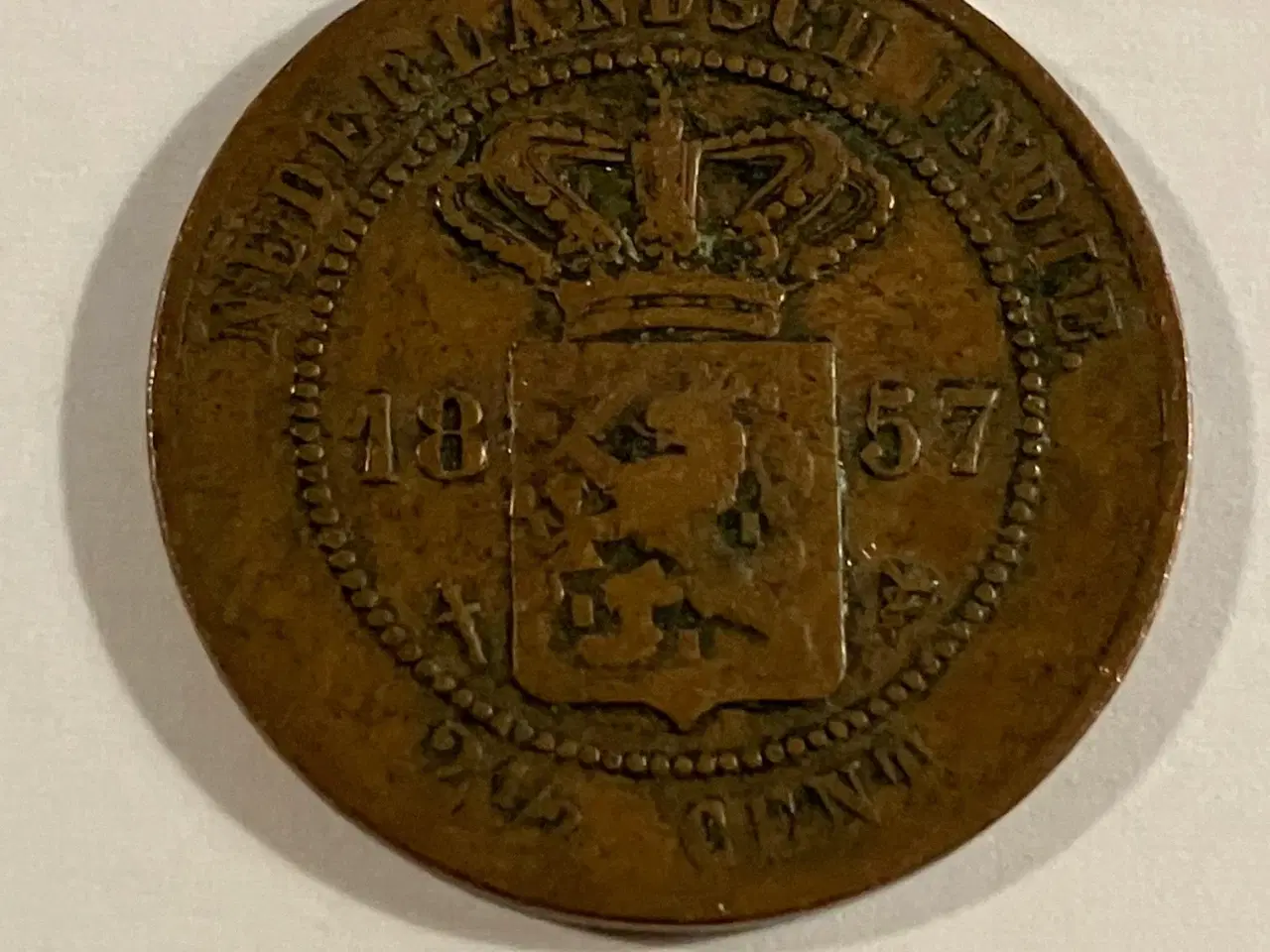 Billede 1 - 2 1/2 Cents Netherlands Indie 1857
