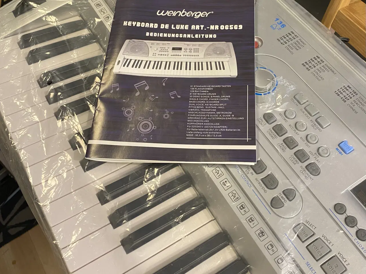 Billede 4 - Weinberg Keyboard de Luxe – helt nyt inkl. stativ 