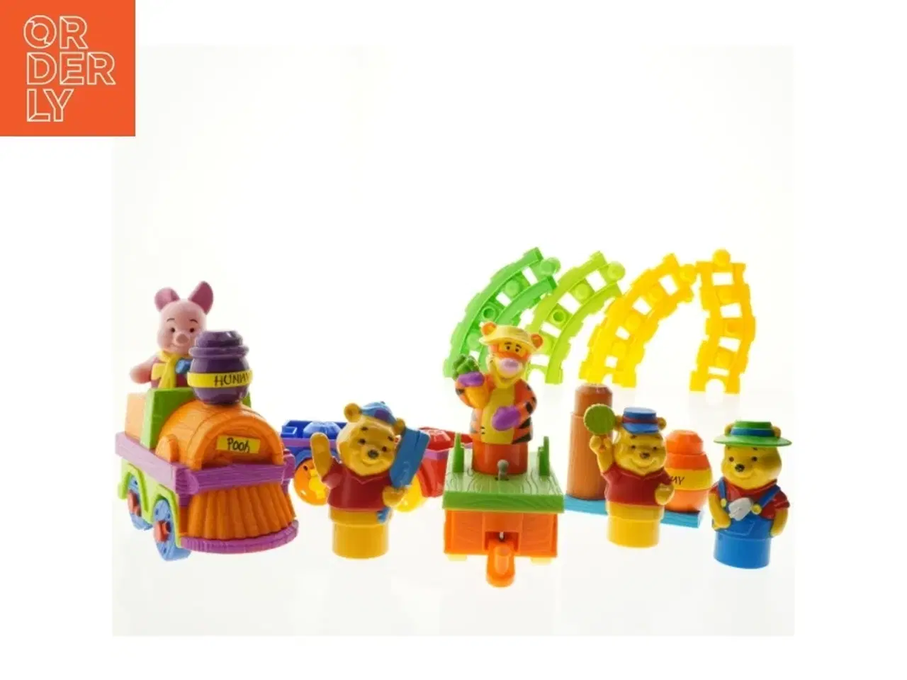 Billede 1 - Legetøjstog med skinner og figurer fra Top Toy (str. 21 x 8 cm)
