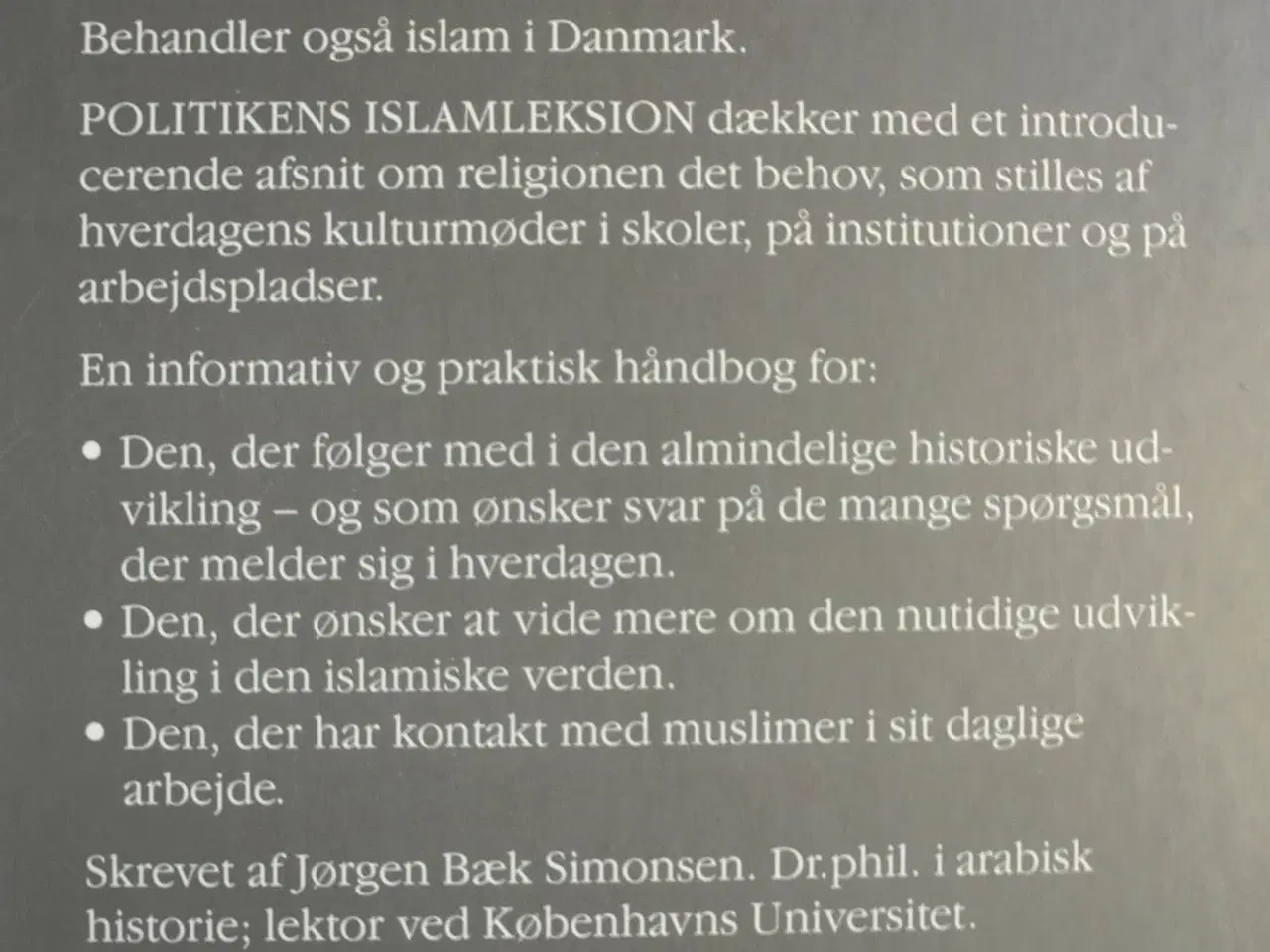 Billede 2 - politikens islamleksikon, af jørgen bæk simonsen, 