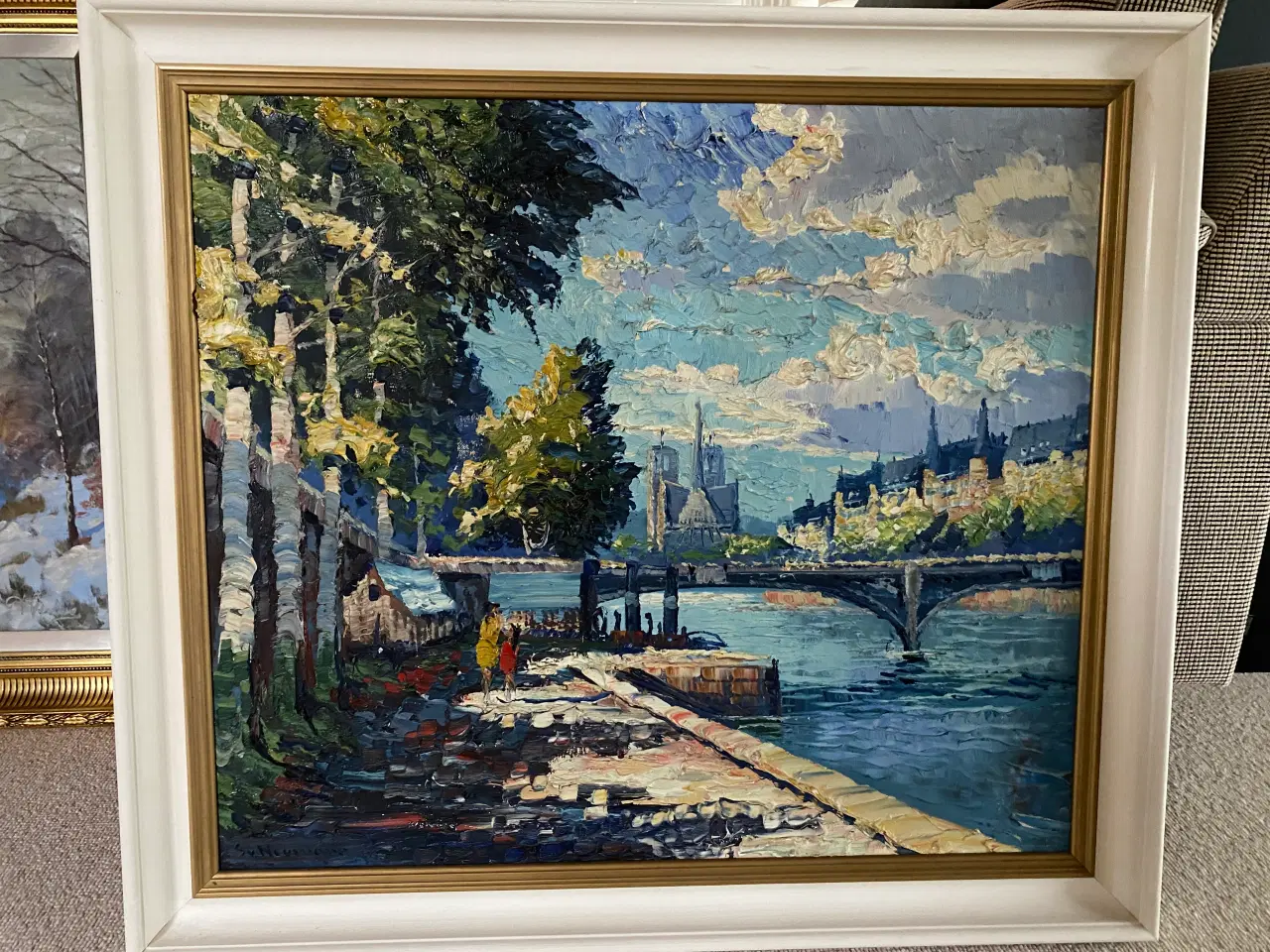 Billede 1 - Maleri - Paris Seinen