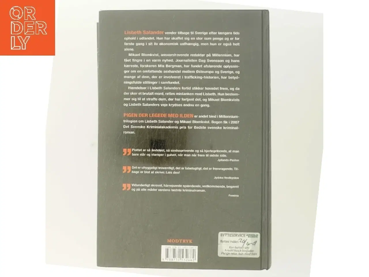 Billede 3 - Pigen der legede med ilden af Stieg Larsson (Bog)