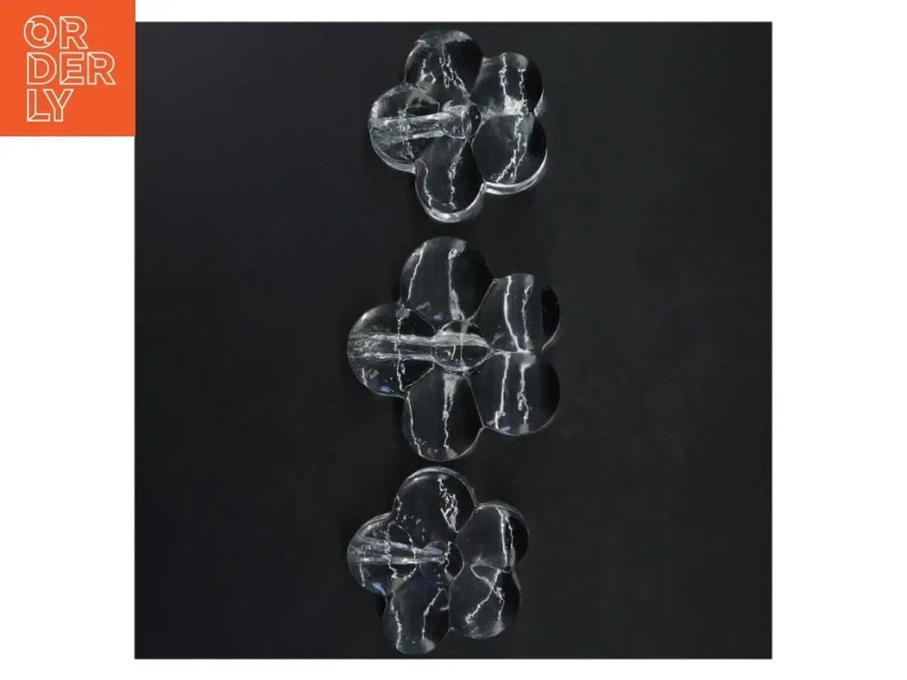 Billede 1 - Glas lysestage sæt (str. Ø 10,12 cm)