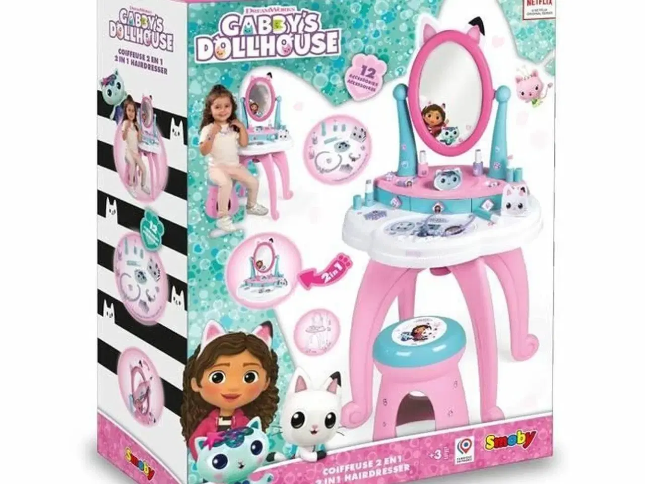 Billede 5 - Makeup sæt til børn - Smoby Gabby’s Dollhouse, Pink/Rose