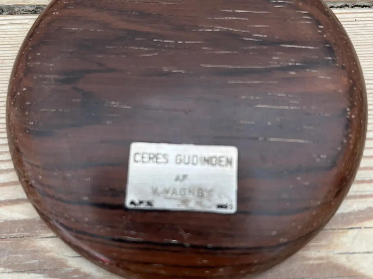 Billede 4 - Palisander glasbrik med sølv