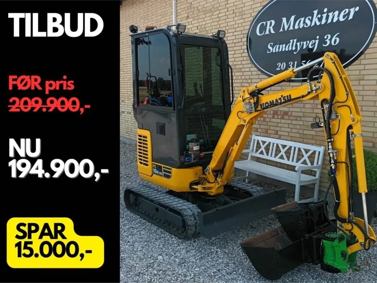 Billede 1 - Komatsu pc16r hs