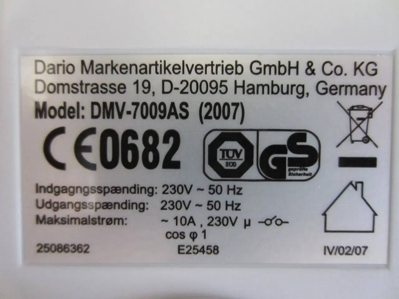 Billede 3 - QUIGG fjernbetjente stikkontakter DMV-7009AS