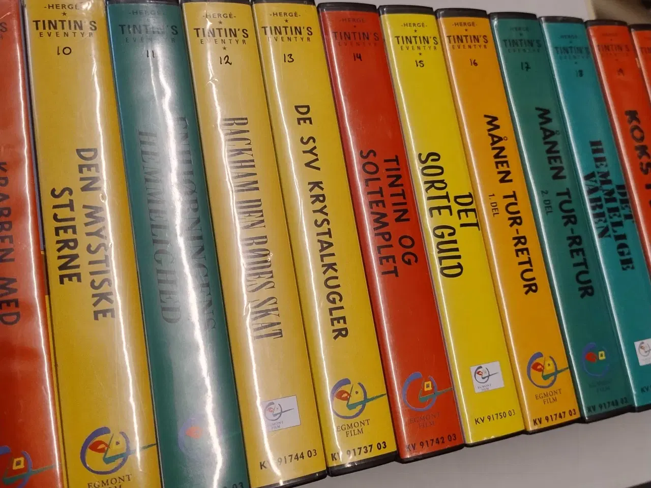 Billede 8 - Tintin VHS 21 FORSKELLIGE 