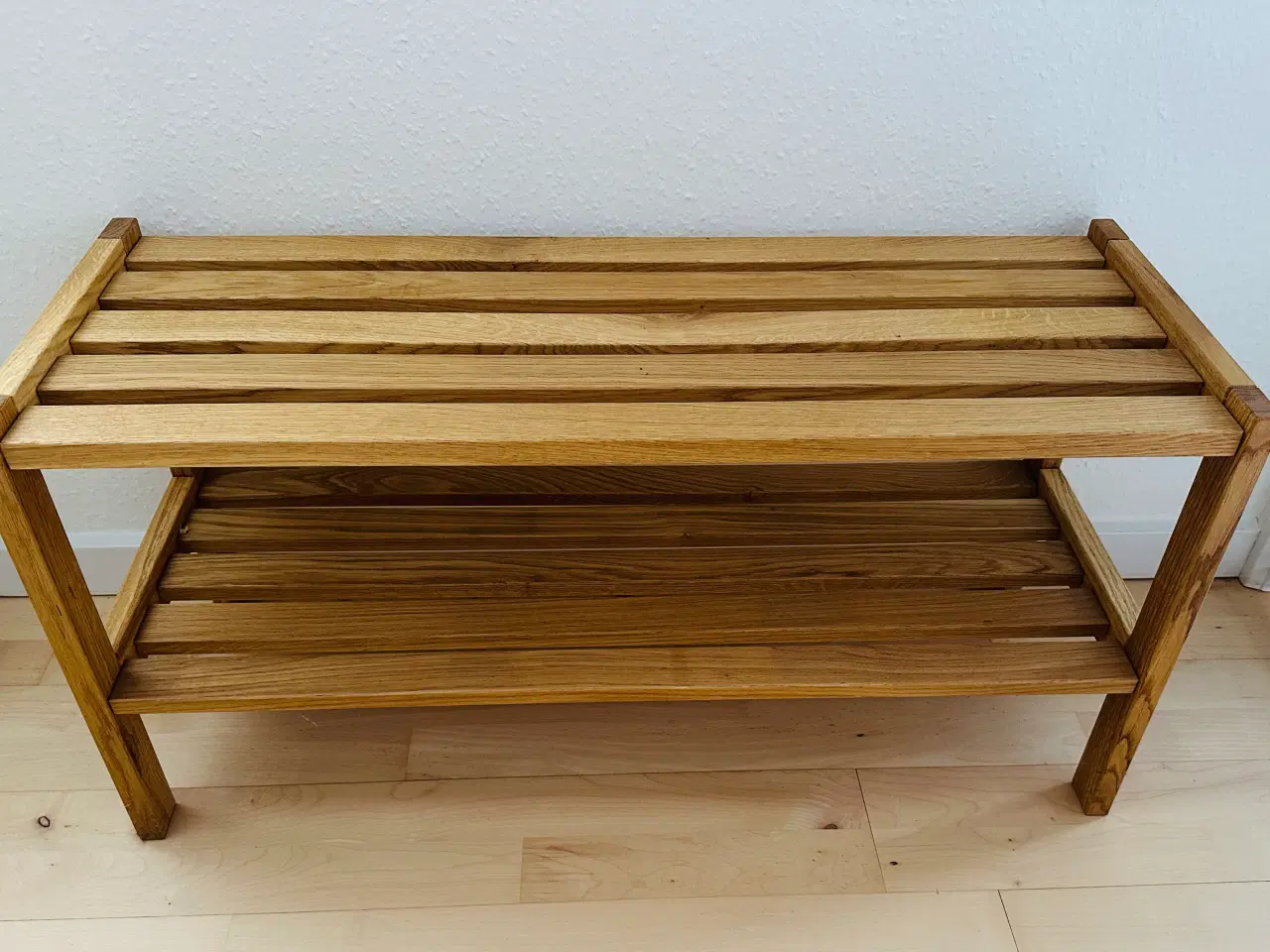 Billede 2 - Entrebænk i eg med hynde