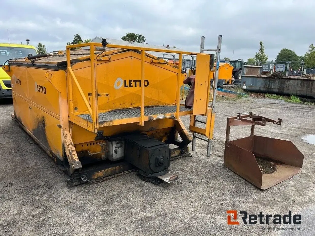 Billede 1 - - - - Oletto asfaltcontainer model AF75 Hydraulisk lågeåbning.