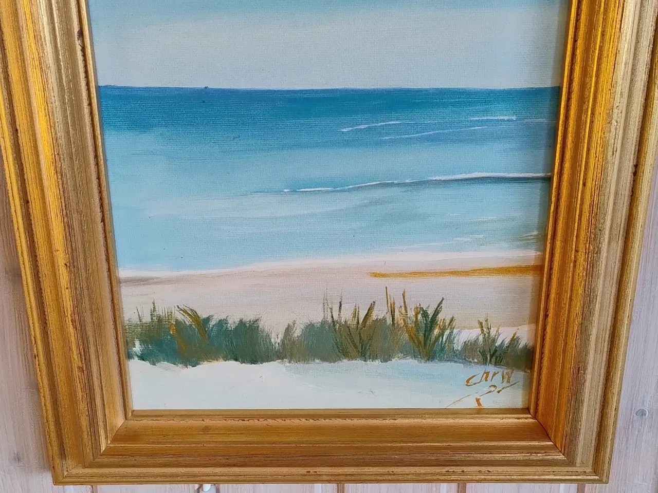 Billede 1 - Skagen maleri af Chr Waldbaum Rundstrøm 33 x 39 cm