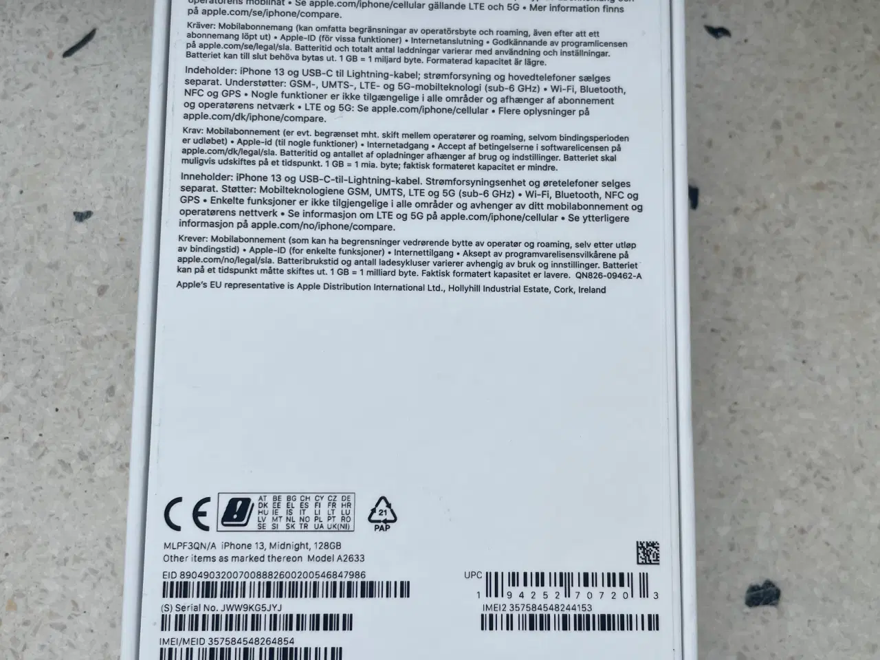Billede 3 - iPhone 13 – 128GB – Helt ny & uåbnet 📱