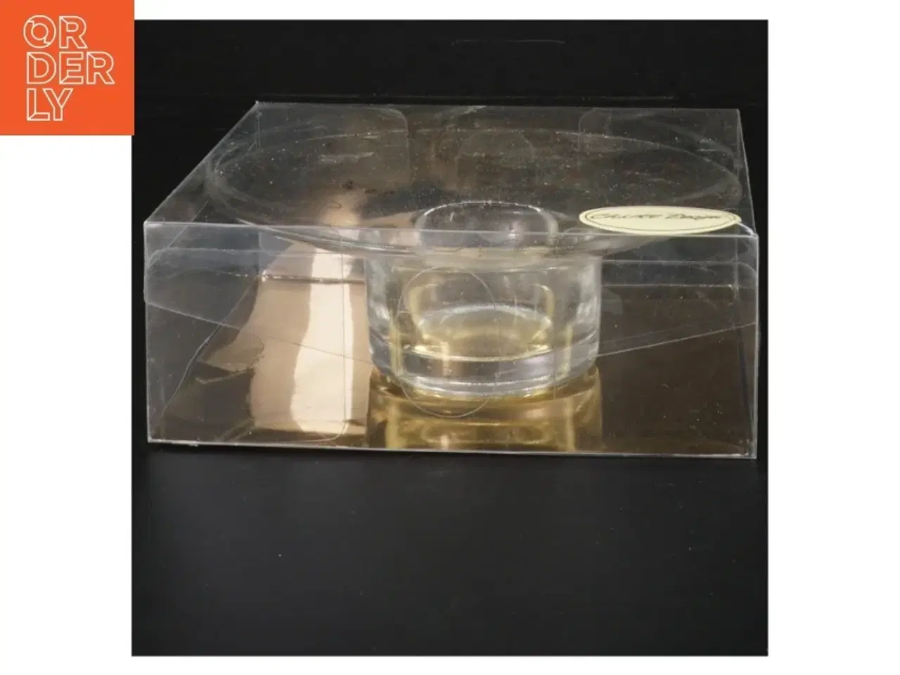 Billede 2 - Glaslysestage med dekorative motiver fra Charlot Design (str. Ø 15 cm)