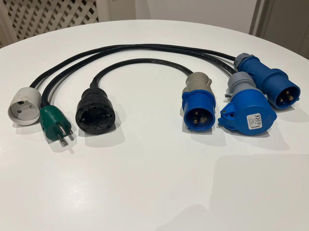 Billede 3 - Forlænger kabel 25 m. + 3 stk.  CEE-adapterkabler