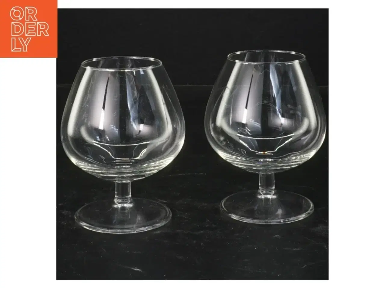 Billede 1 - To cognacglas (str. 10x7 cm)