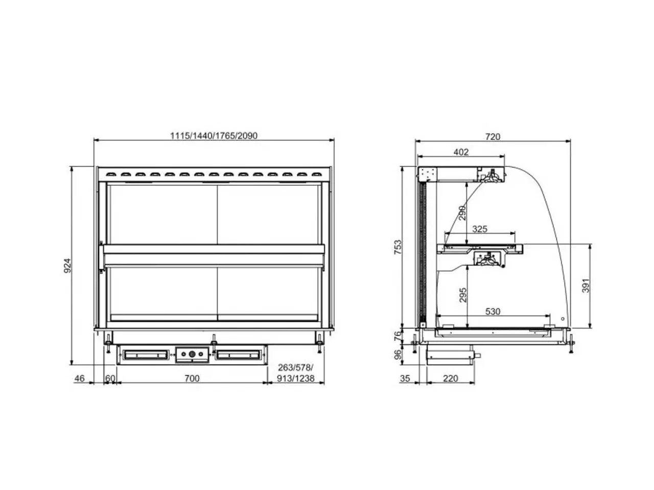 Billede 2 - Varmemontre keramisk display – 4/1 GN 400 V