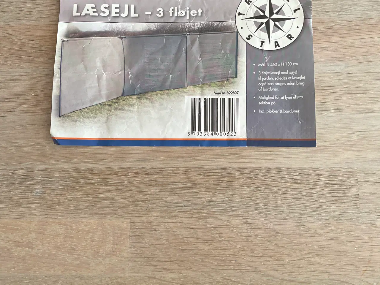 Billede 1 - 3 fløjet læsejl