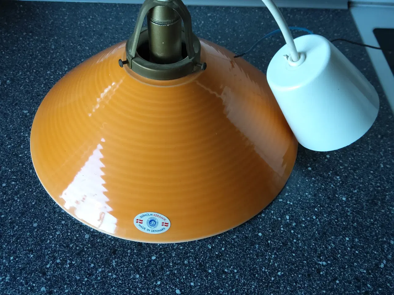 Billede 14 - Orange loftlampe pendel I keramik